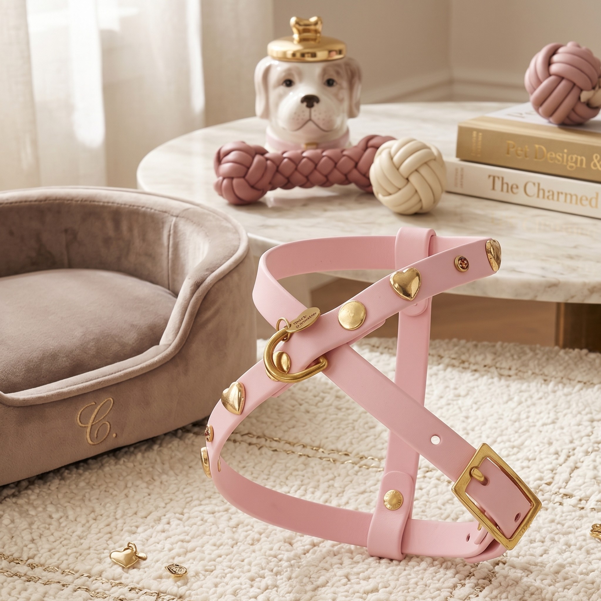 Pettorina per Cani in Biothane Light Gold